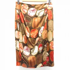 フェンディ FENDI イタリア製 ヴィンテージ スカート 巻きスカート風 ロング 総柄 x902925i