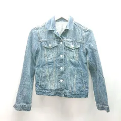 ◇ GAP カジュアル シンプル おしゃれ フロントボタン 長袖 デニムジャケット サイズXXS ブルー レディース E  【1310050008468】