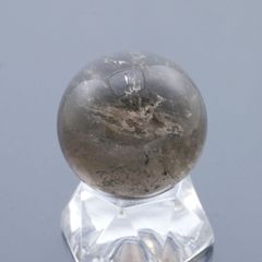 スモーキークォーツ丸玉 31mm 41.7g 天然石・置物 煙水晶 厄除け 除障 魔除け 破魔 台座は付属しません