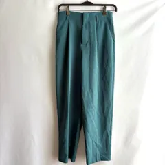 GLACIER ズボン　パンツ　L ブルー　青系　無地　シンプル　上品　綺麗め