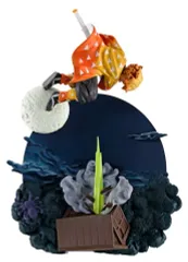 【中古】トレーディングフィギュア 我妻善逸 雷の呼吸 壱ノ型 霹靂一閃・六連 「プチラマシリーズ 鬼滅の刃 情景乃箱 其の壱の編」