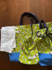 入学準備　入園準備　小学校　幼稚園　保育園　レッスンバッグ　シューズバッグ　給食袋　雑巾