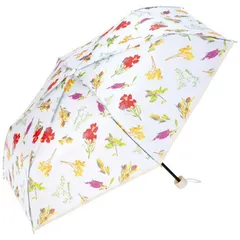 【 新品 未開封 】 ワールドパーティー (折りたたみ傘/50cm) plantica×Wpc.フラワーアンブレラプラスティックminiOF PLV001-015-002 未使用 送料無料