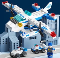 レゴ ブロック 警察 飛行機 キット LEGO　互換品