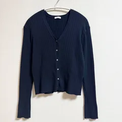 green label relaxing ＜ 1_OF MINE ＞ リブ bネックニットカーディガン -ウォッシャブル-