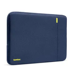 tomtoc 360°保護 パソコンケース 15インチ MacBook Air M3/M2 2024-2023/15インチ Surface Laptop 7対応 全方位耐衝撃 ノートPCケース スリーブ ラップトップインナーバッグ 軽量 撥水加工 ネイビー