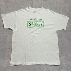 90s USA製 メッセージt アートt ビンテージt 袖裾シングル Hanes 古着