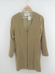 ◇ CIAOPANIC チャオパニック Vネック 長袖 ノーカラー コート サイズF ベージュ系 レディース P  【中古】 【1211110002290】
