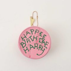 ☆ 핑크 ☆ HarryPotter × Flapper 생일 케이크 다이 컷 파우치 해리 포터 상품 파우치 F258122 HarryPotter 생일 케이크 HAPPEE BIRTHDAE 다이 컷 파우치 소품 넣어 화장 파우치
