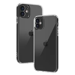 iPhone 12 ケース iphone ケース iPhone 12 ケース スマホカバー 耐衝撃 指紋防止 滑り止め マット半透明 黄ばみなし レンズ保護 米軍MIL規格アイフォン 12 用カバー インチ PinLiSheng (クリア, iPhone 1