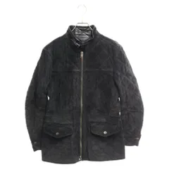 GUCCI (グッチ) 04AW BACKSKIN QUILTING LEATHER JACKET TOM FORD バックスキン キルティングレザージャケット 133620 XC053 ブラックのサムネイル