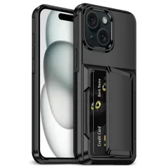 【人気商品】VOFOLEN for iPhone15 ケース カード入れ （ 4枚） 背面 手帳型 いphone15 ケース カード収納 米軍MIL規格 耐衝撃最強 アイフォン15 ケース 軽量 マット質 指紋防止 落下防止 スマホケース iPhone 15