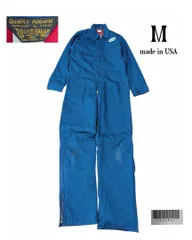 PROTEXALL　USA製古着中綿ツナギ　Mブルー　オールインワン IDEAL