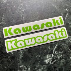 2枚組 Kawasakiカッティングステッカー カラー変更可能 カワサキ 川崎