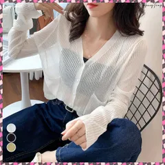 送料無料 リブニットカーディガン 薄手 羽織 春夏 レディース UV 紫外線対策 Vネック 羽織トップス 着やせ サマーニット 前開き 透け感 長袖 サマーカーディガン ショート丈トップス 冷房対策 羽織 韓国風カーディガン