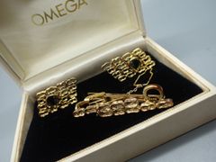 【VINTAGE】OMEGA オメガ　カフス＆タイピンセット　SILVER製