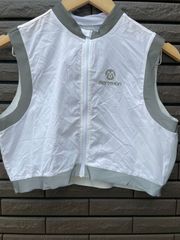 [Morethan] サイクリングウィンドブレーカー ベスト ノースリーブ ショート丈 メンズ