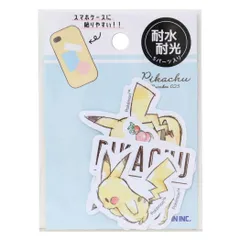 【メール便】ポケットモンスター フレークシール ミニデココラージュシール ピカチュウ ミント ポケモン カミオジャパン 耐水耐光 キャラクター グッズ 