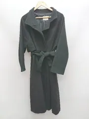 ■ ◎ ap retro アプレトロ フロントボタン シンプル 秋冬 長袖 ロング コート サイズF ブラック レディース P  【1310020007378】のサムネイル