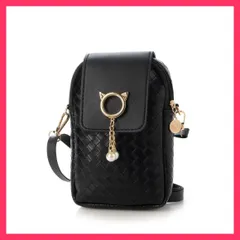 ★スタッフおすすめ★チャーム付きミニショルダーバッグ  パールチャームが可愛いスマホーショルダーバッグ。スマホと 上品　おすすめ おしゃれ　★売れ筋★　人気 高見え　高級感