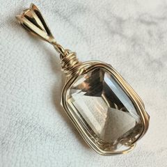 バイカラークオーツ　ペンダントトップ