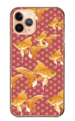 iPhone14 ケース カバー アイフォン14 スマホケース ハードケース 金魚 きんぎょ 魚 熱帯魚 夏 夏祭り 水玉 ドット おしゃれ 可愛い かわいい 綺麗 キレイ カラー05