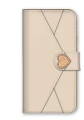 Galaxy S24 FE SCG30 ケース 手帳型 ギャラクシーS24 FE SCG30 スマホケース ハート ビジュー デコ おしゃれ 大人 可愛い ライトストーン キラキラ ラブレター 手紙 かわいい ネイビー ピンク カラー08