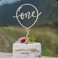 【特価】【BEAUTY PLAYER】ケーキ飾り ケーキトッパー one 木製 1歳 誕生日 誕生日ケーキ ハッピーバースデー 飾り付け バースデーケーキ デコレーション 果物 お菓子 お弁当用 Happy Birthday お誕生日 お祝い ウェディング 結