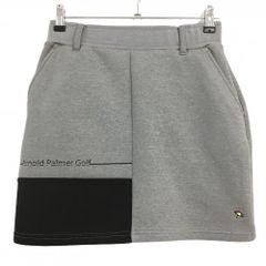 【新品】アーノルドパーマーゴルフ スカート ライトグレー×黒 バイカラー レディース 9(M) ゴルフウェア Arnold Palmer