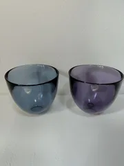 【希少】オレフォス ヴィンテージ ガラスボウル スウェーデン 3点セット 希少】オレフォス ヴィンテージ ガラスボウル スウェーデン 3点