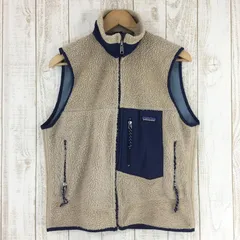 【Men's S アイボリー系】 Patagonia ( パタゴニア ) クラシック レトロx ベスト Classic Retro X Vest 生産終了モデル 23044 International Men's ナチュラル×クラシックネイビー