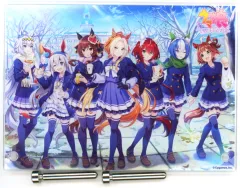 【中古】アクリルスタンド・アクリルパネル 集合 アクリルプレート 「ウマ娘 プリティーダービー×セブンイレブン 4周年キャンペーン」 セブンネット限定