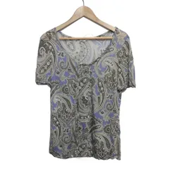 希少 ETRO アニマル×ボタニカル カットソー レディース イタリア製　L 新野尾七奈がロマンティックにまとう、「メゾン キツネ」とオランピア