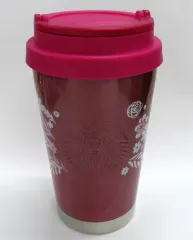 【中古】マグカップ・湯のみ ホリデー2017 ステンレスタンブラー フラワーピンク 355ml 「スターバックスコーヒー」 2017年ホリデーシリーズ第2弾