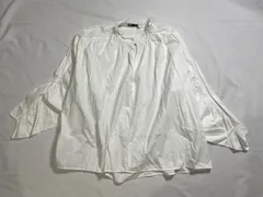 【211679】ZARA ザラ  レース　可愛い ブラウス　プルオーバー　コットン100　US：Mサイズ  ・ ホワイト