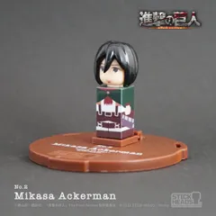 【新品・公式】進撃の巨人 バッジフィギュア「STICK HEADS / ミカサ・アッカーマン」 公式グッズ colleize コレイズ