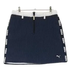 サイズ：M PUMA GOLF プーマゴルフ  リバーシブル 中綿 ニットスカート  ネイビー系 [240101487750] ゴルフウェア レディース ストスト