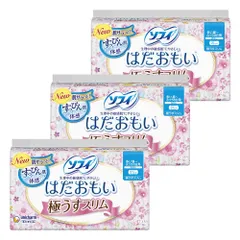 新着商品ソフィ はだおもい 極うすスリム 多い昼~ふつうの日用 21cm 羽なし 81枚27枚×3〔ナプキン〕のサムネイル
