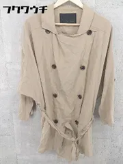 ◇ YECCA VECCA イェッカ ヴェッカ ウエストリボン 長袖 トレンチ コート サイズF ベージュ系 レディース 【中古】 【1002800702749】のサムネイル
