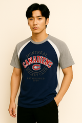 Tシャツ　NHL　ネイビー/グレー　Lサイズ ※Used