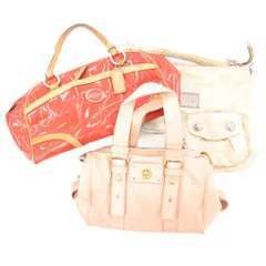コーチ COACH MARK BY MARC JACOBSバック 3点セット ハンドバッグ ショルダーバッグ ベージュ 赤 レッド アイボリー /AE ■GY02