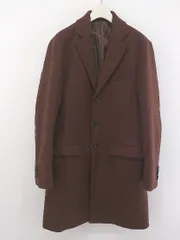 ◇ GLOBAL WORK グローバルワーク ウール 長袖 チェスターコート サイズS ブラウン メンズ P  【中古】 【1209010003639】