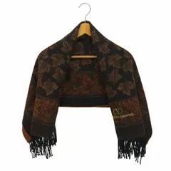 ヴァレンティノガラヴァーニ VALENTINO GARAVANI ロゴ刺繍 フリンジ ジャガード マフラー レディース 表記無 のサムネイル