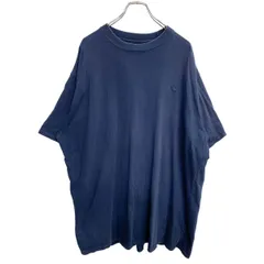 Champion 半袖 ロゴ Tシャツ 3XLサイズ チャンピオン ビッグサイズ ネイビー コットン 古着卸 アメリカ仕入 t2407-3590