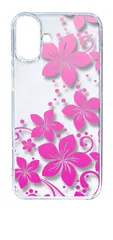 【新品未使用】iPhone16 Plus アイフォン16プラス クリア ハードケース ( ハイビスカス(ピンク) ) 花柄 ハワイアンフラワー ハイビスカス cl-ip16plus-178