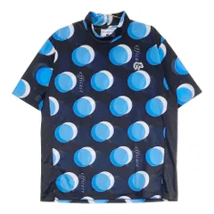 サイズ：5 EFFICACE HOMME エフィカスオム  ハイネック 半袖Tシャツ ドット柄 ブラック系 [240101399261]# ゴルフウェア メンズ ストストのサムネイル