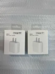 「2点セット＆赤字セール＆新品未使用」ACアダプター PD充電器 USB-C iPhone タイプc PD充電ケーブル 18W Foxconn製