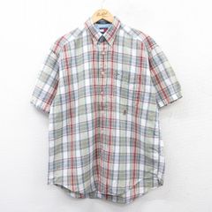 TOMMY HILFIGER☆人気アースカラー☆BDシャツ☆刺繍ロゴ☆L☆美品 