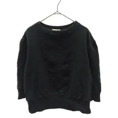 BAPY (ベイピー) スウェット　クルーネック　同色フロントロゴ　　ブラック　キッズのサムネイル