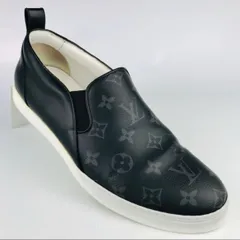 美品★LOUIS VUITTON・ルイヴィトン メンズ レザー切替し モノグラム エクリプス スニーカー スリッポン(8)